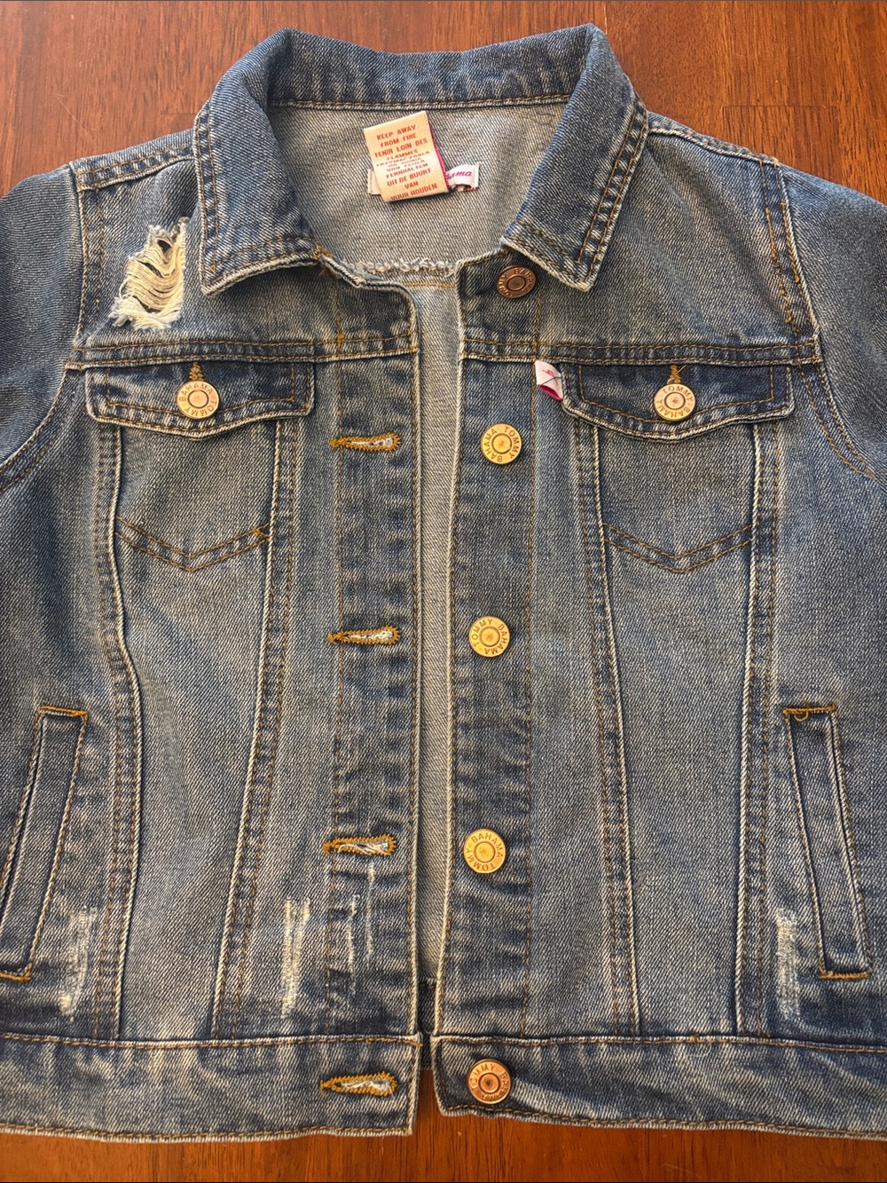 Girls Tommy Bahama Jean jacket - Picture 2 of 6